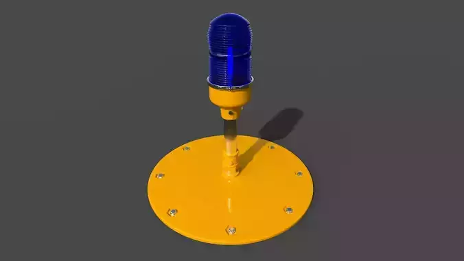 Runway Edge Light - Low Poly Low-poly 3D model