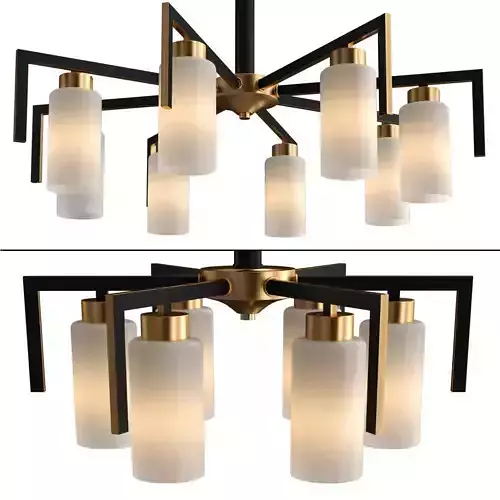 Loft style ceiling chandelier