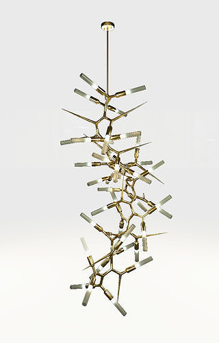 Shard chandelier - Luxxu style 3D model