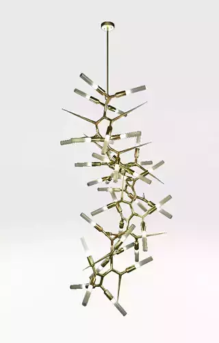 Shard chandelier - Luxxu style 3D model