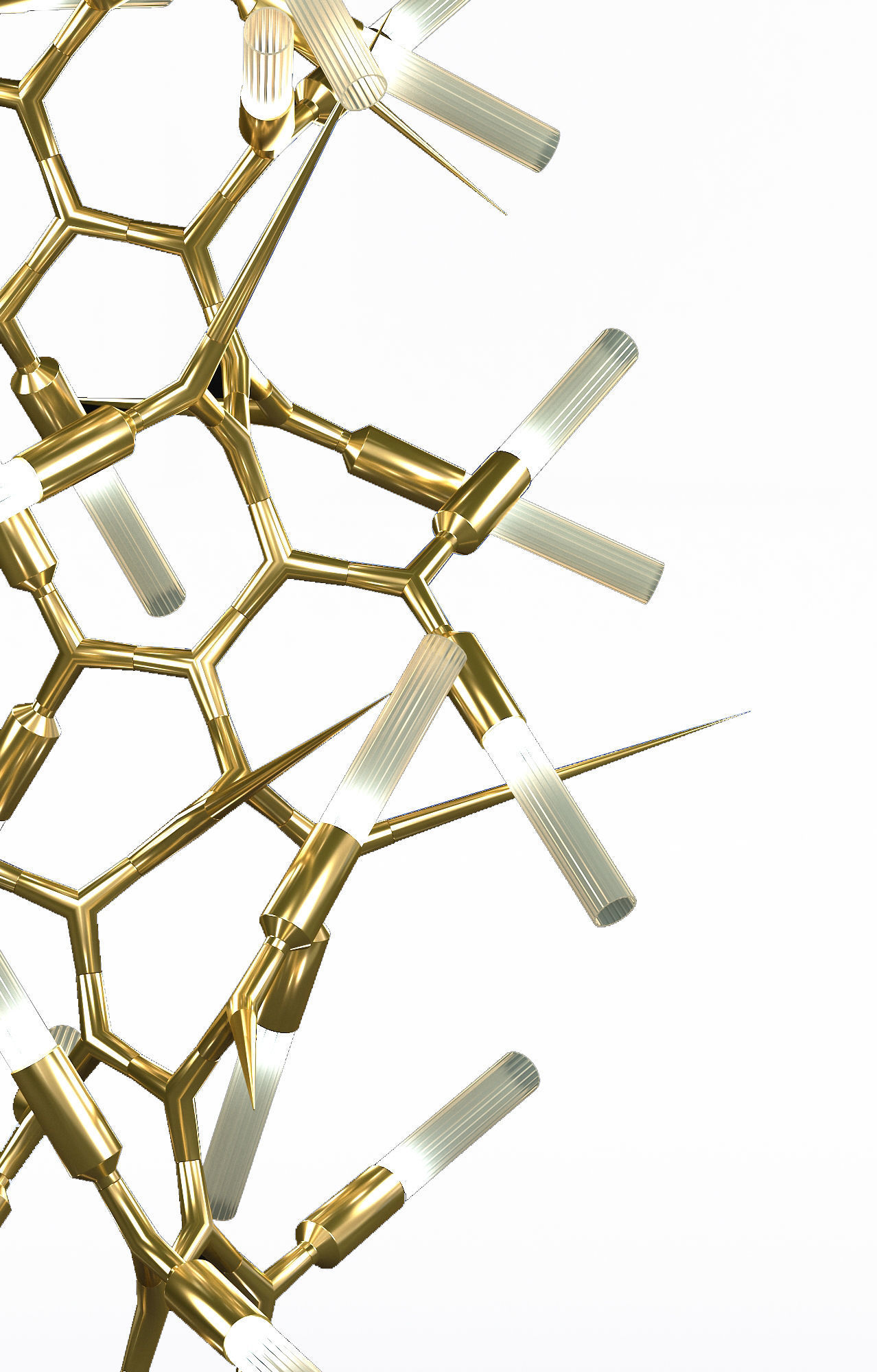 Shard chandelier - Luxxu style 3D model_2