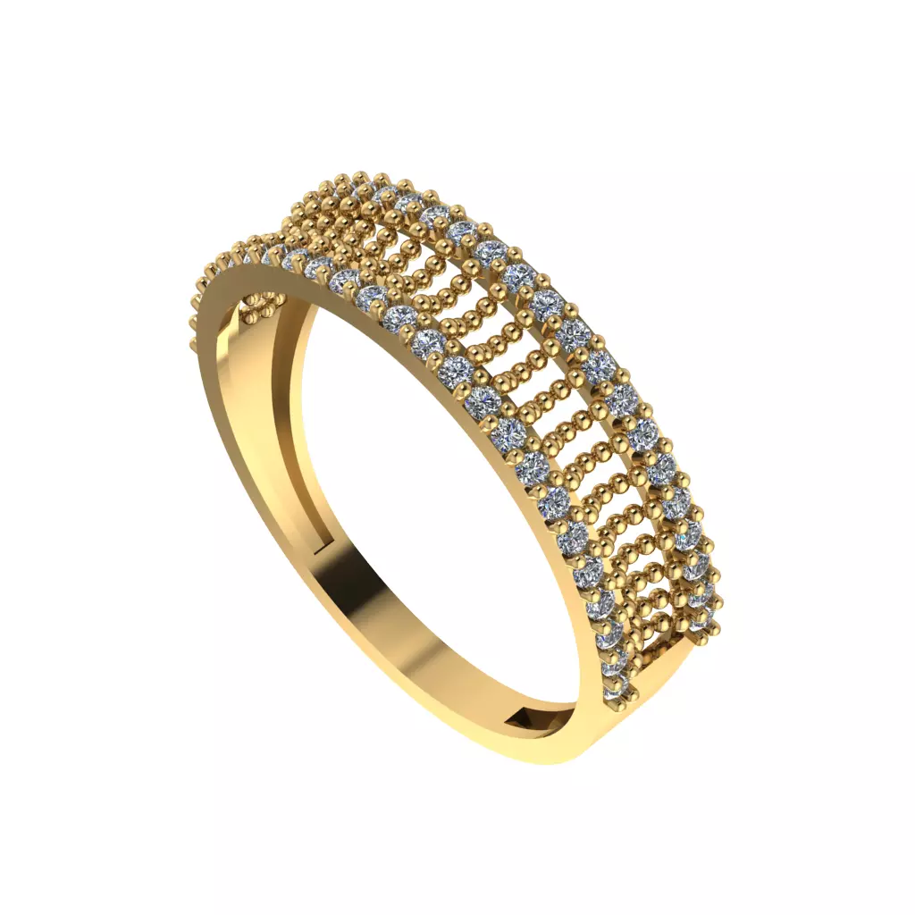 balls wedding ring 3D print model_0