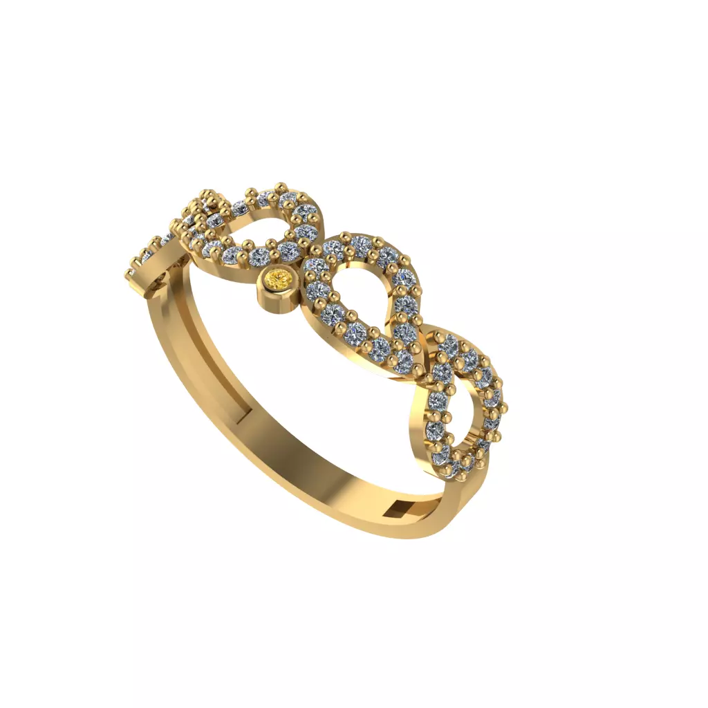 eight traditional wedding ring 3D print model_0