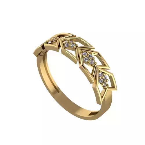 cubic traditional Wedding Ring