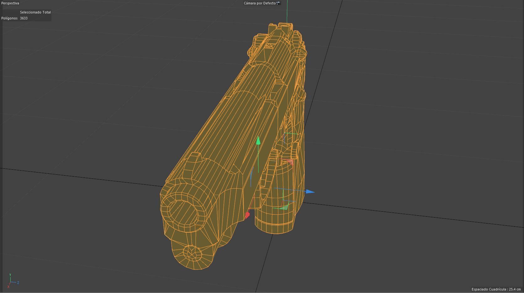Beretta M9 Low-poly 3D model_6