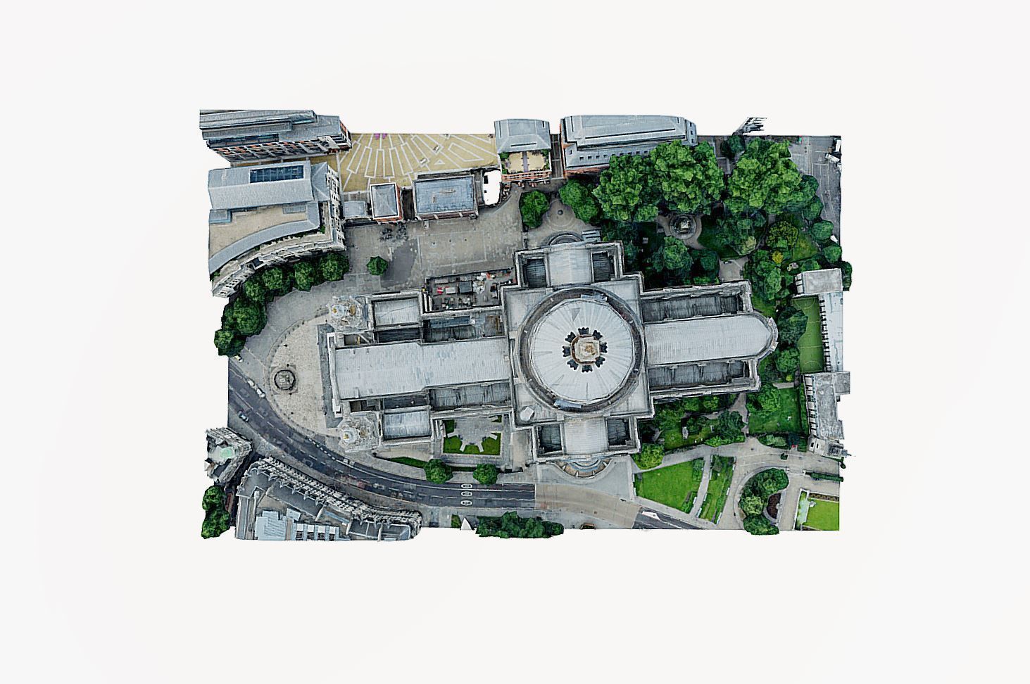 St Pauls Cathedral Low-poly 3D model_2