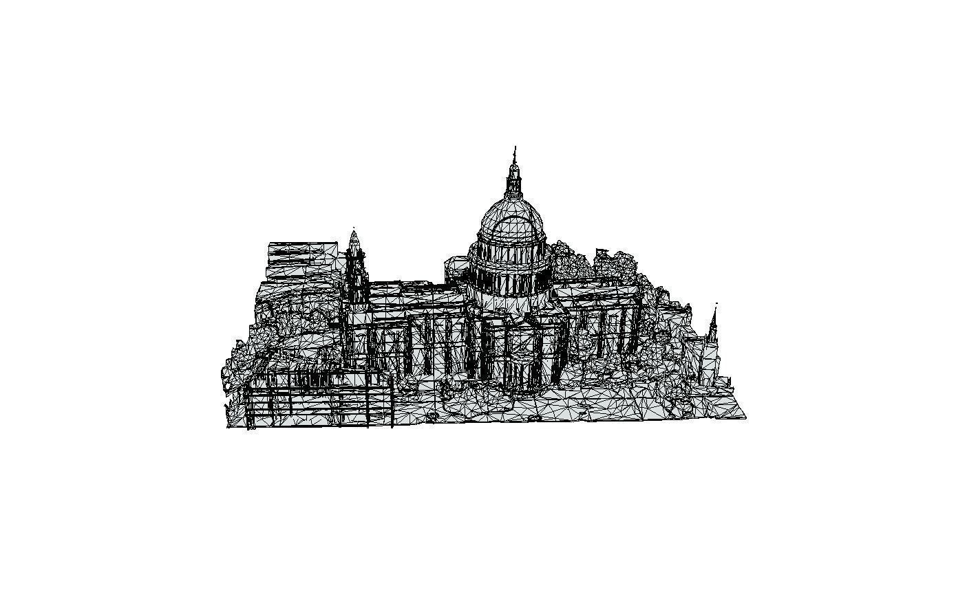 St Pauls Cathedral Low-poly 3D model_7