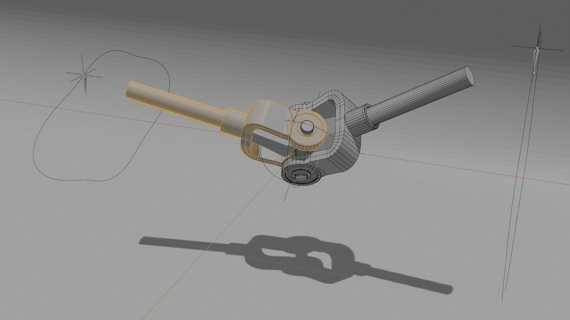 Cardan shaft 3D model_3
