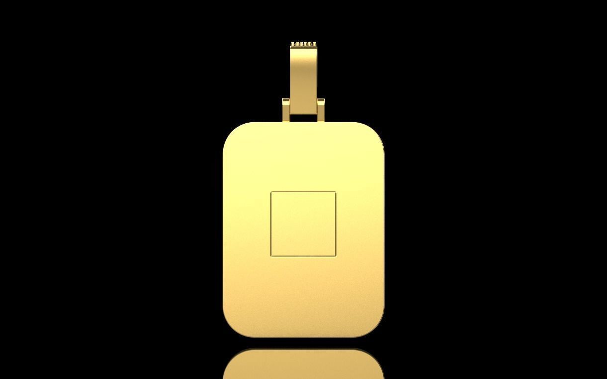 pendant with a lion 3D print model_14