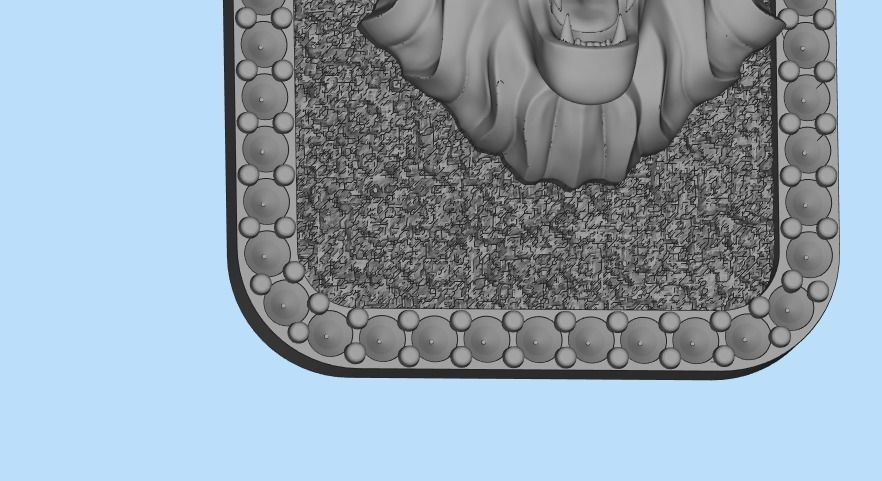 pendant with a lion 3D print model_52