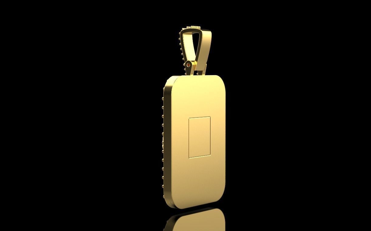 pendant with a lion 3D print model_13