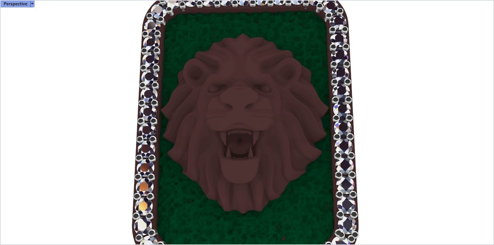 pendant with a lion 3D print model_29