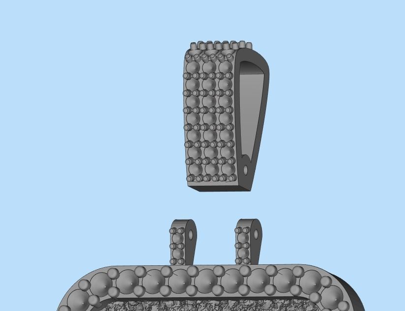 pendant with a lion 3D print model_53