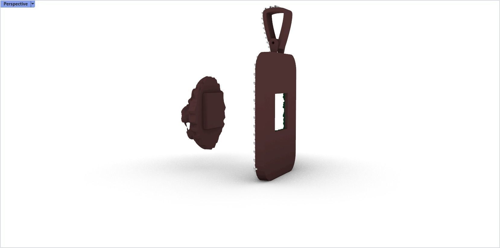 pendant with a lion 3D print model_34