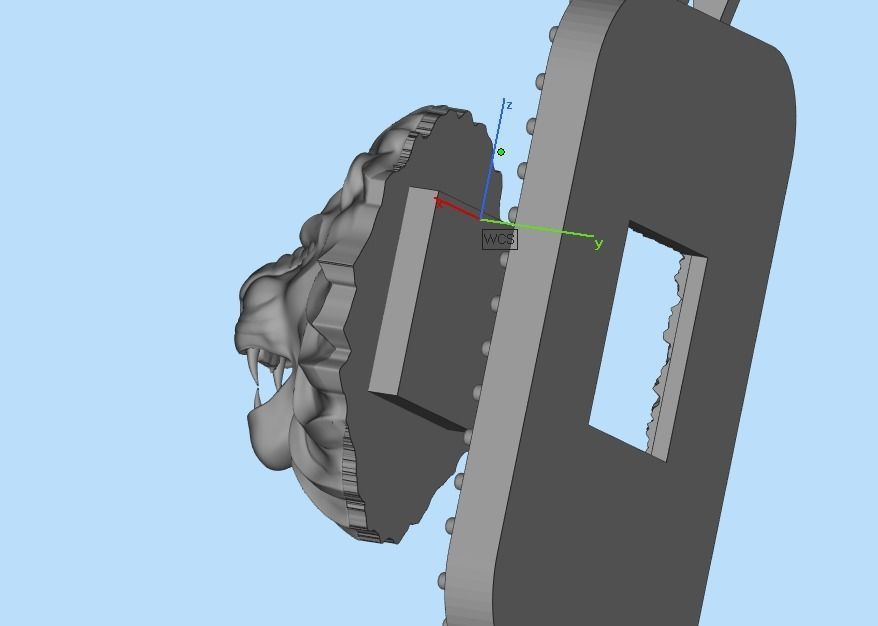 pendant with a lion 3D print model_55