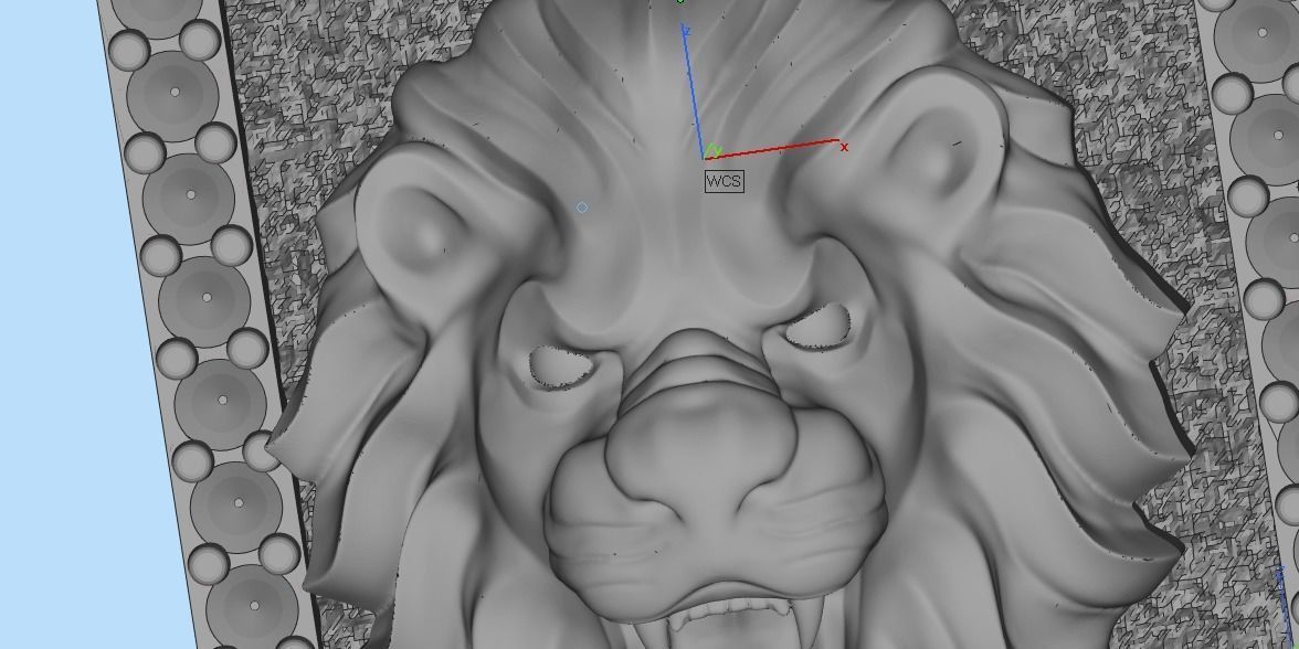 pendant with a lion 3D print model_50