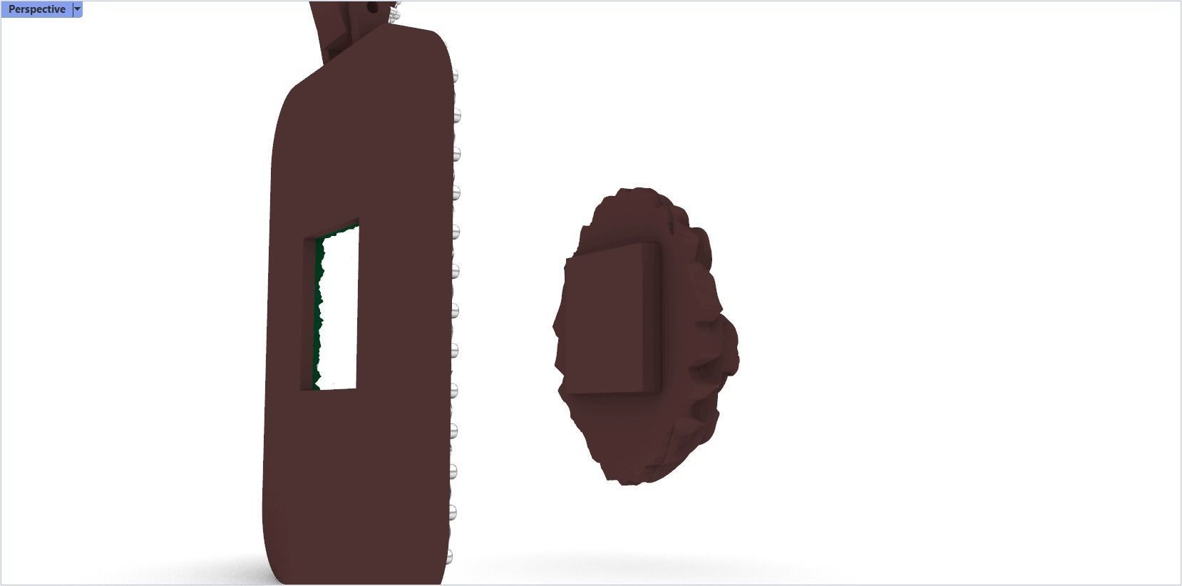 pendant with a lion 3D print model_33