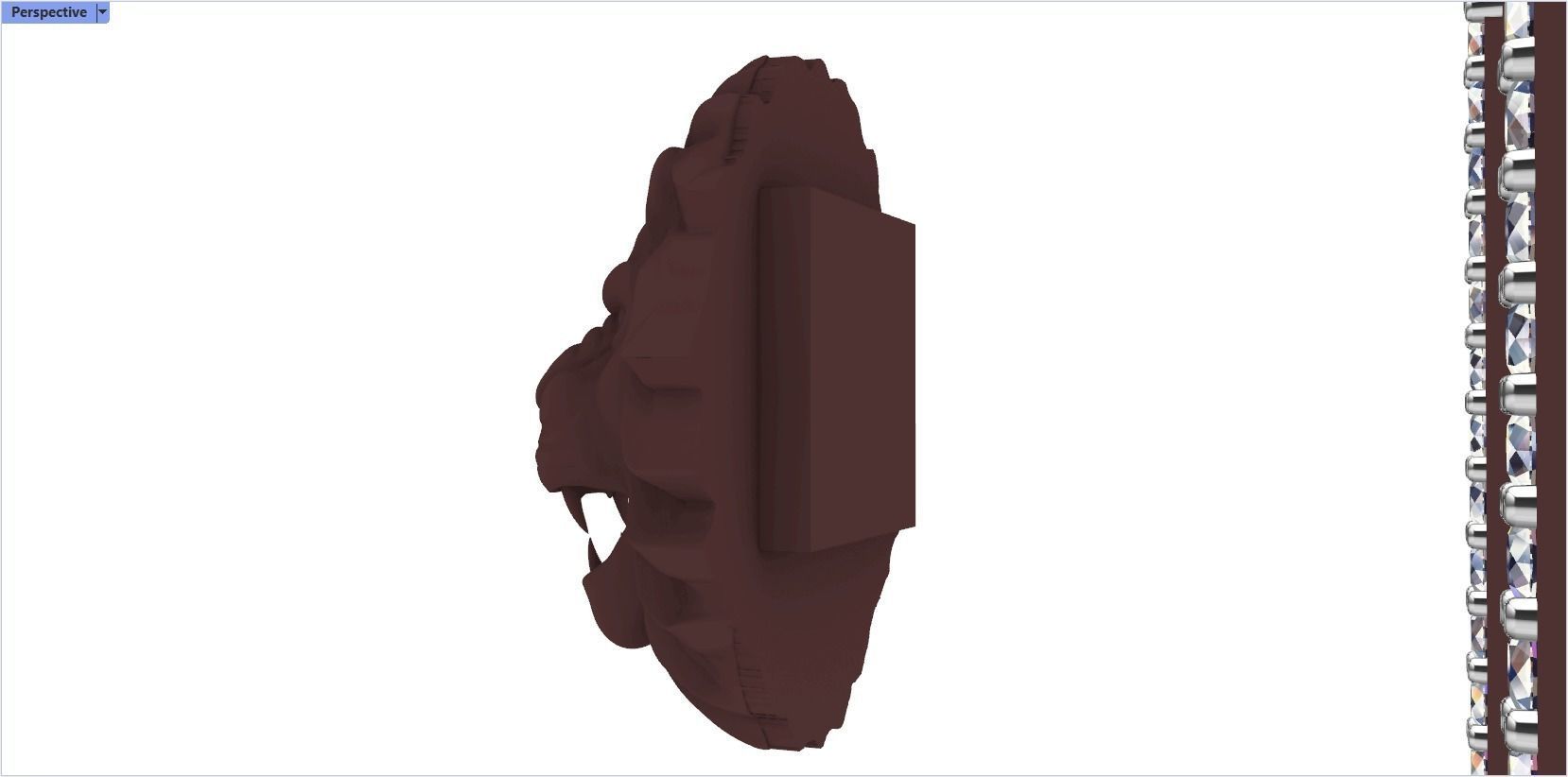 pendant with a lion 3D print model_35