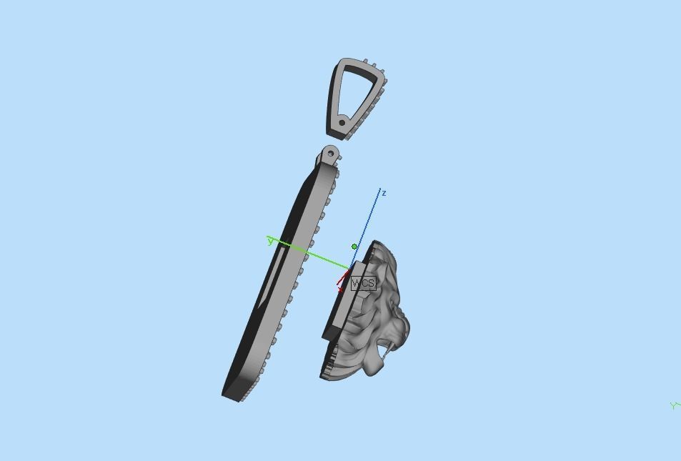 pendant with a lion 3D print model_39