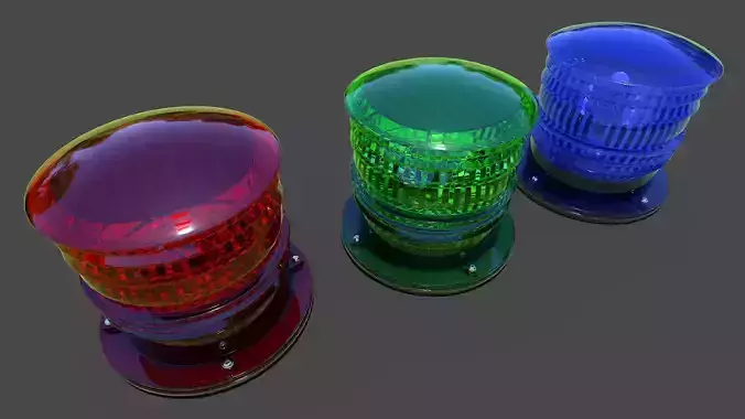 Threshold Lamp 02 Low-Poly Low-poly 3D model
