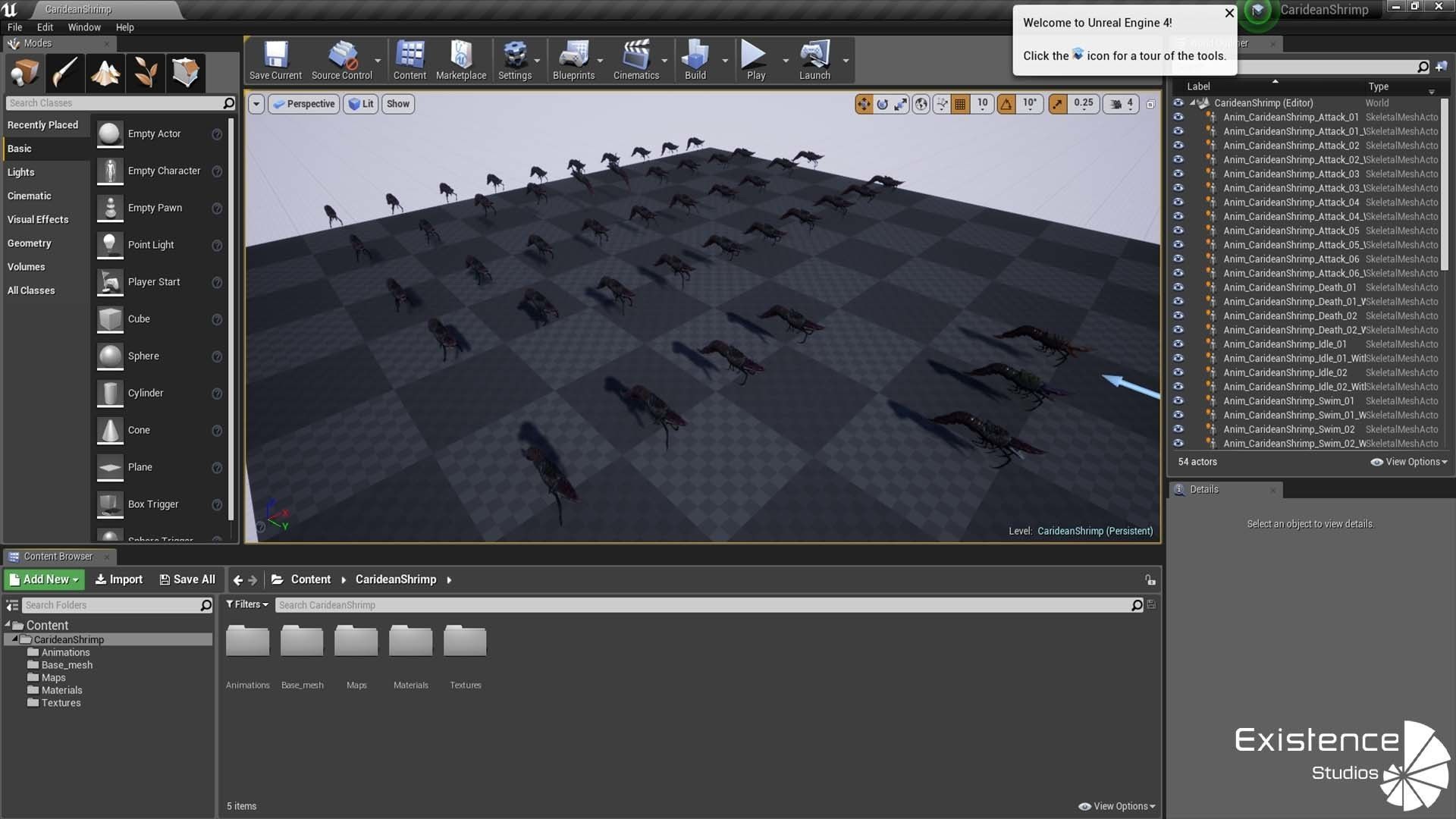 Fish model - Shrimp fish lowpoly - ocean horror - monster fish 1 Low-poly 3D model_10