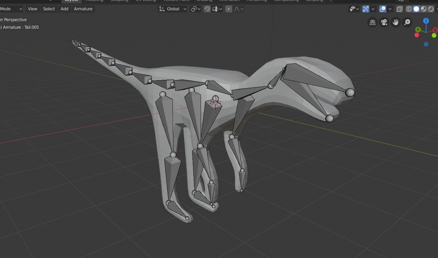 Modelo Herrerassauro Free low-poly 3D model_1