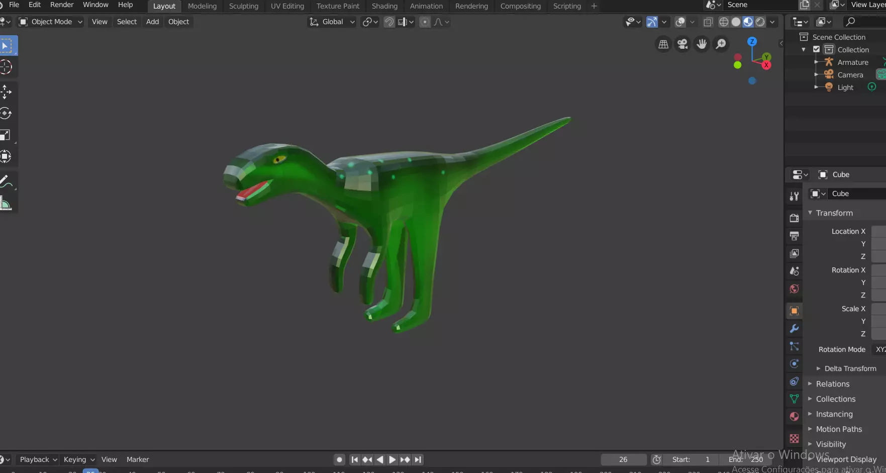 Modelo Herrerassauro Free low-poly 3D model_0