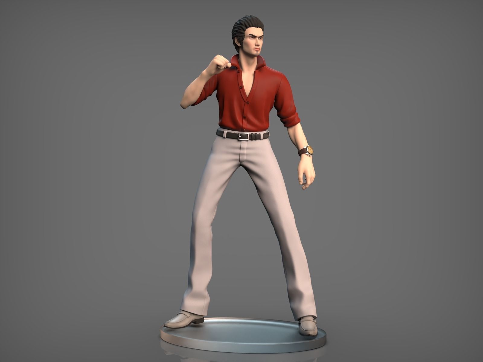 Kazuma Kiryu 3D print model_3