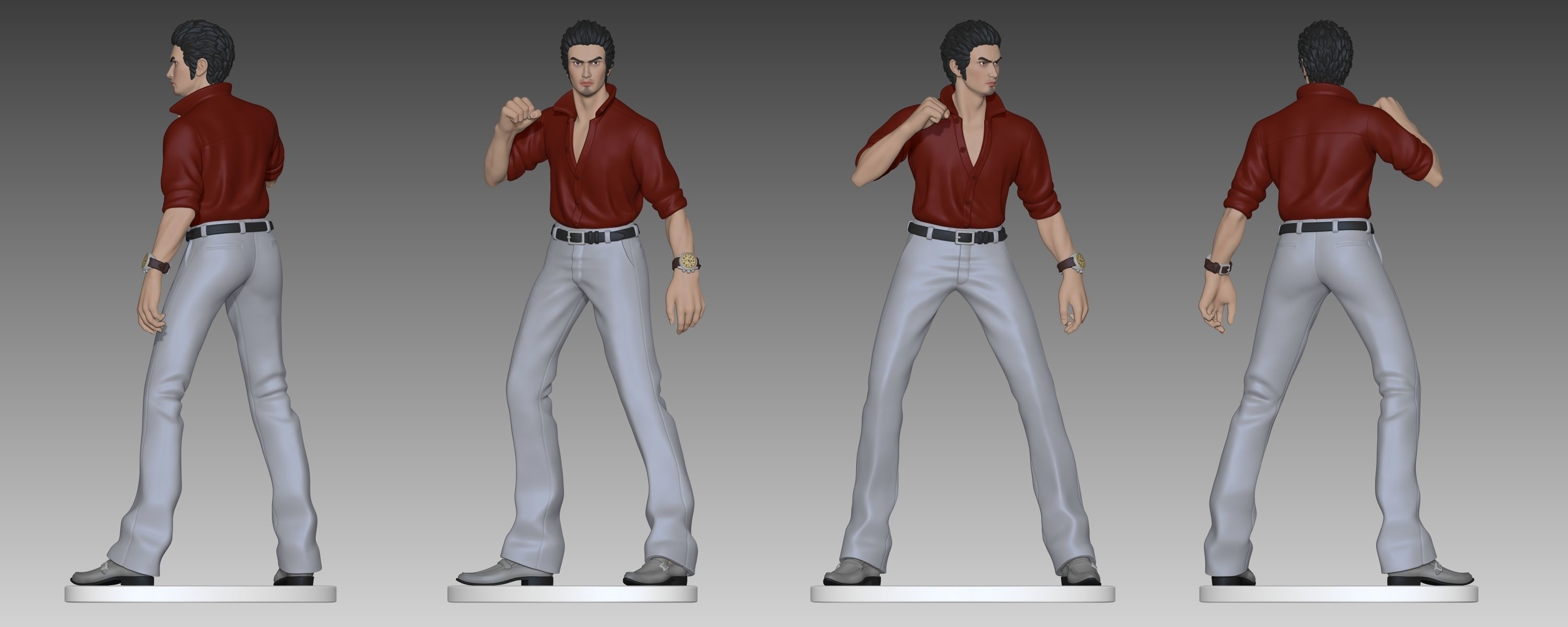 Kazuma Kiryu 3D print model_9