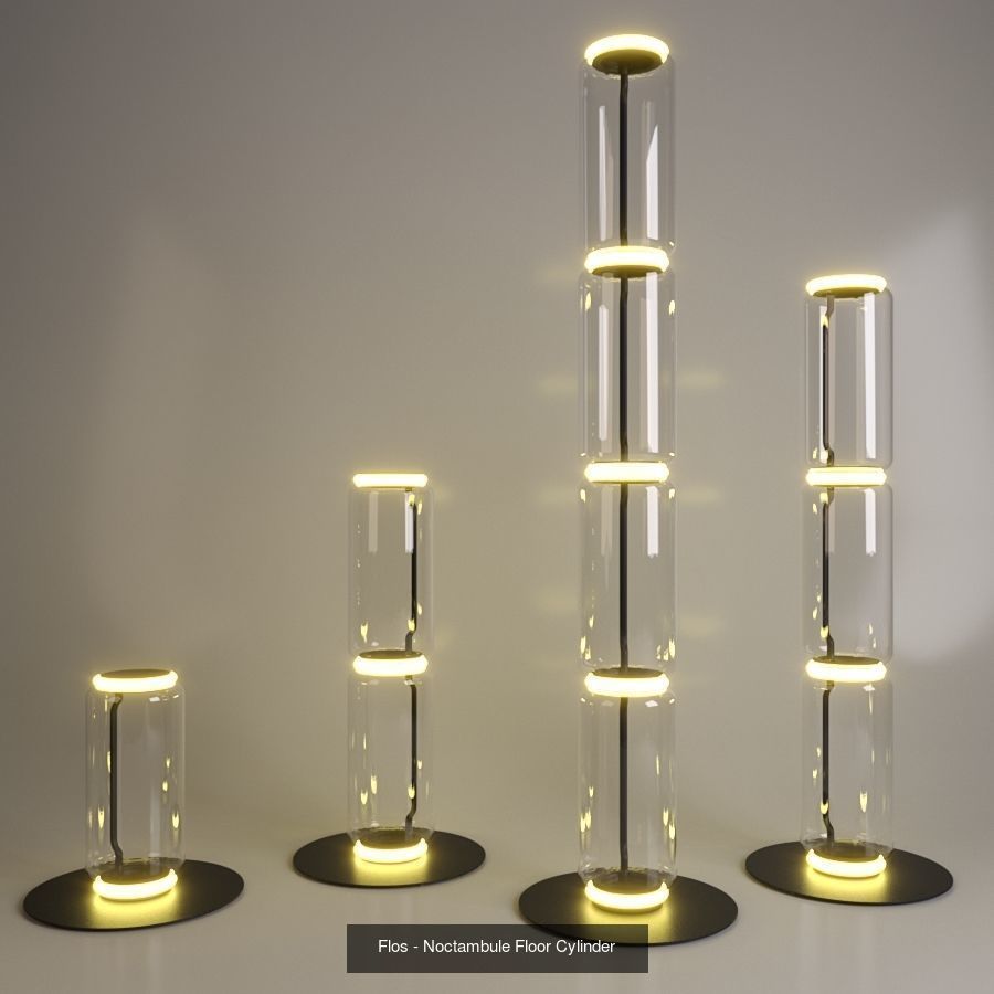 Flos - Noctambule 3D Model Collection_2
