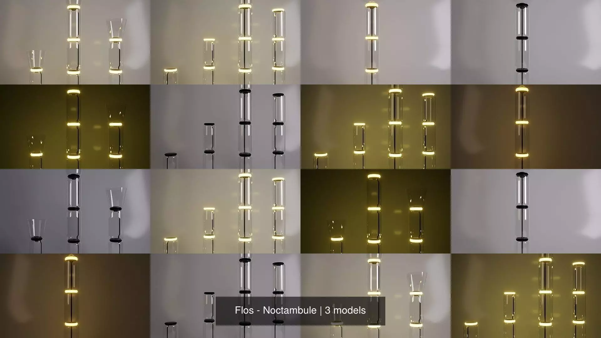 Flos - Noctambule 3D Model Collection_0