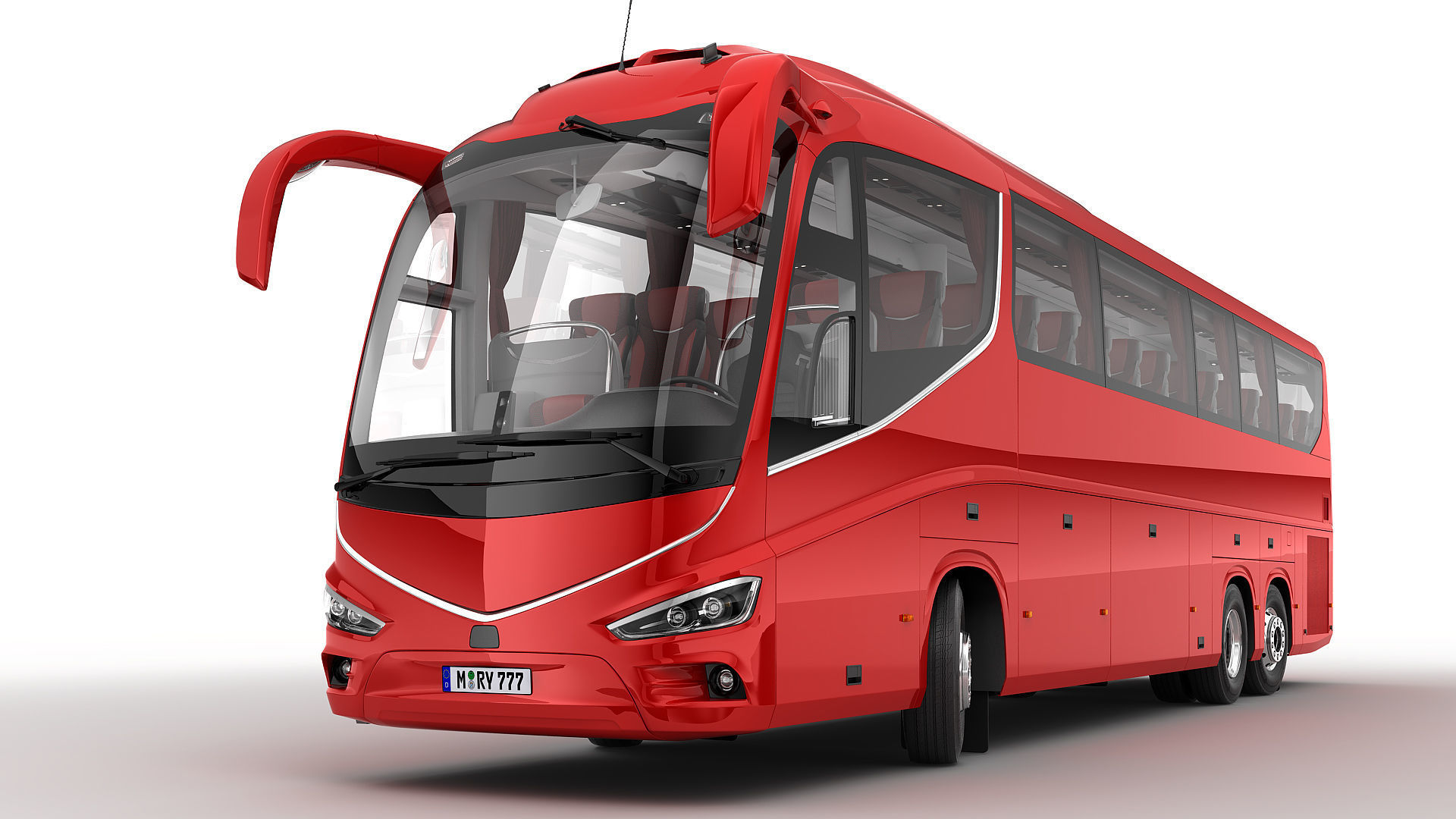 Tour Bus 6X2 3D model_4