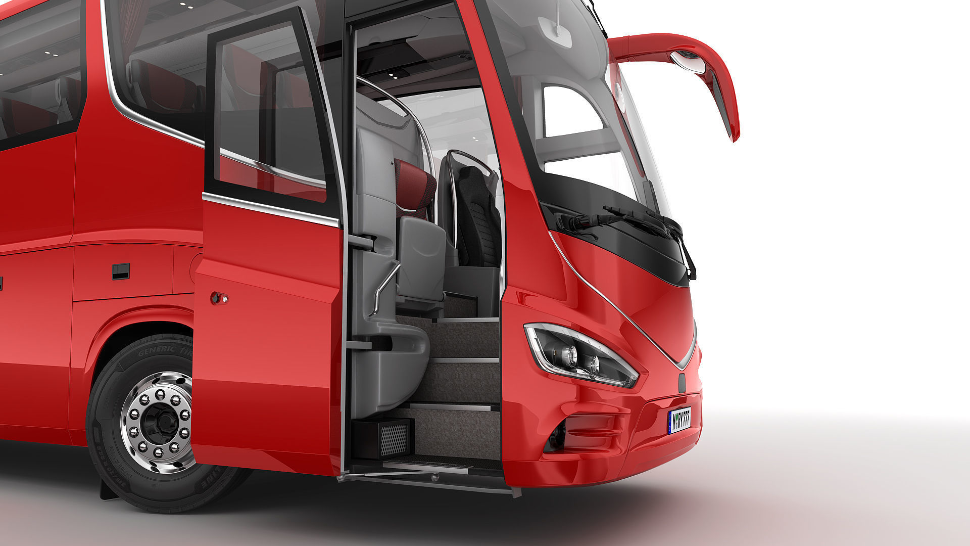 Tour Bus 6X2 3D model_8