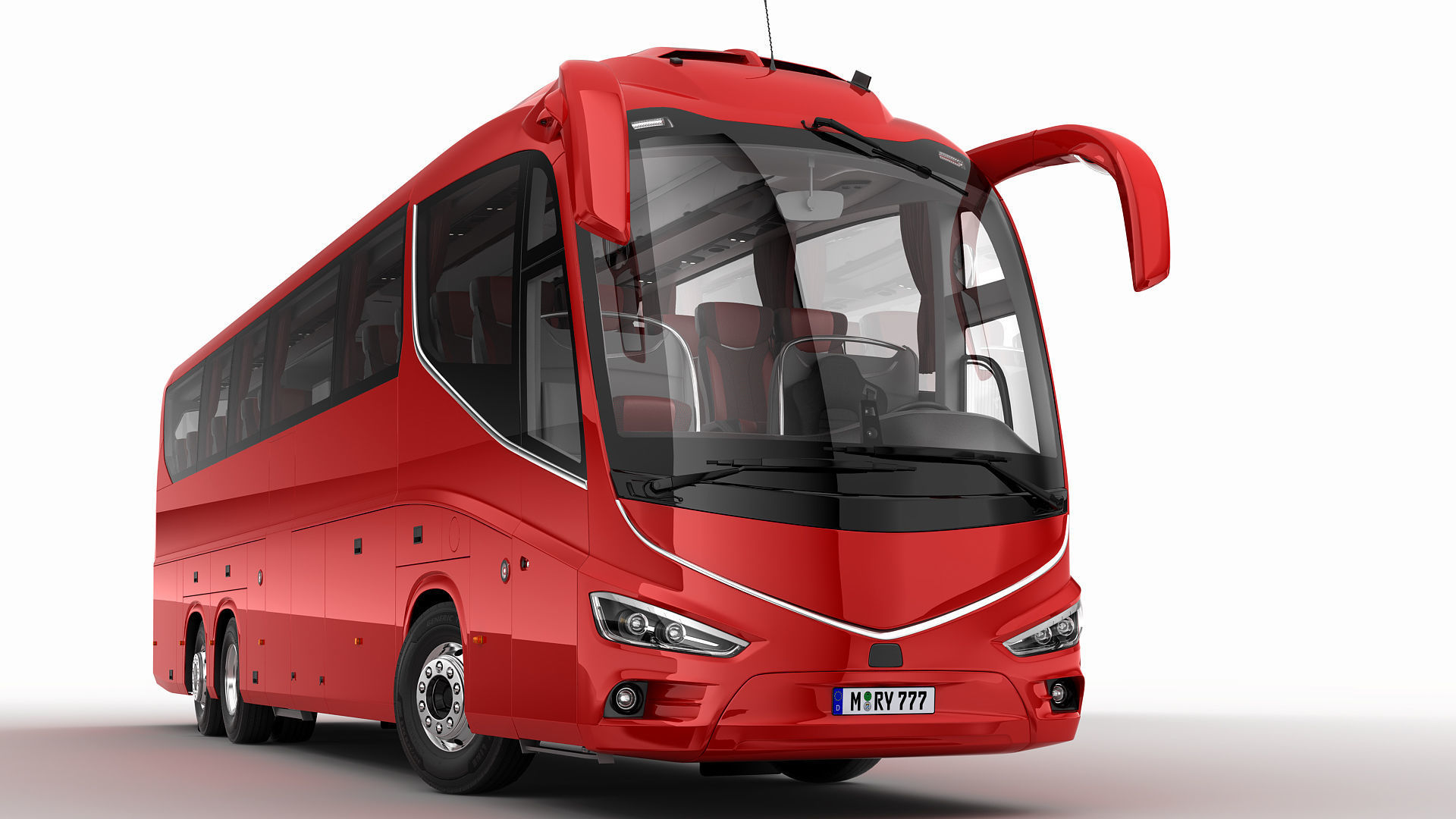 Tour Bus 6X2 3D model_3