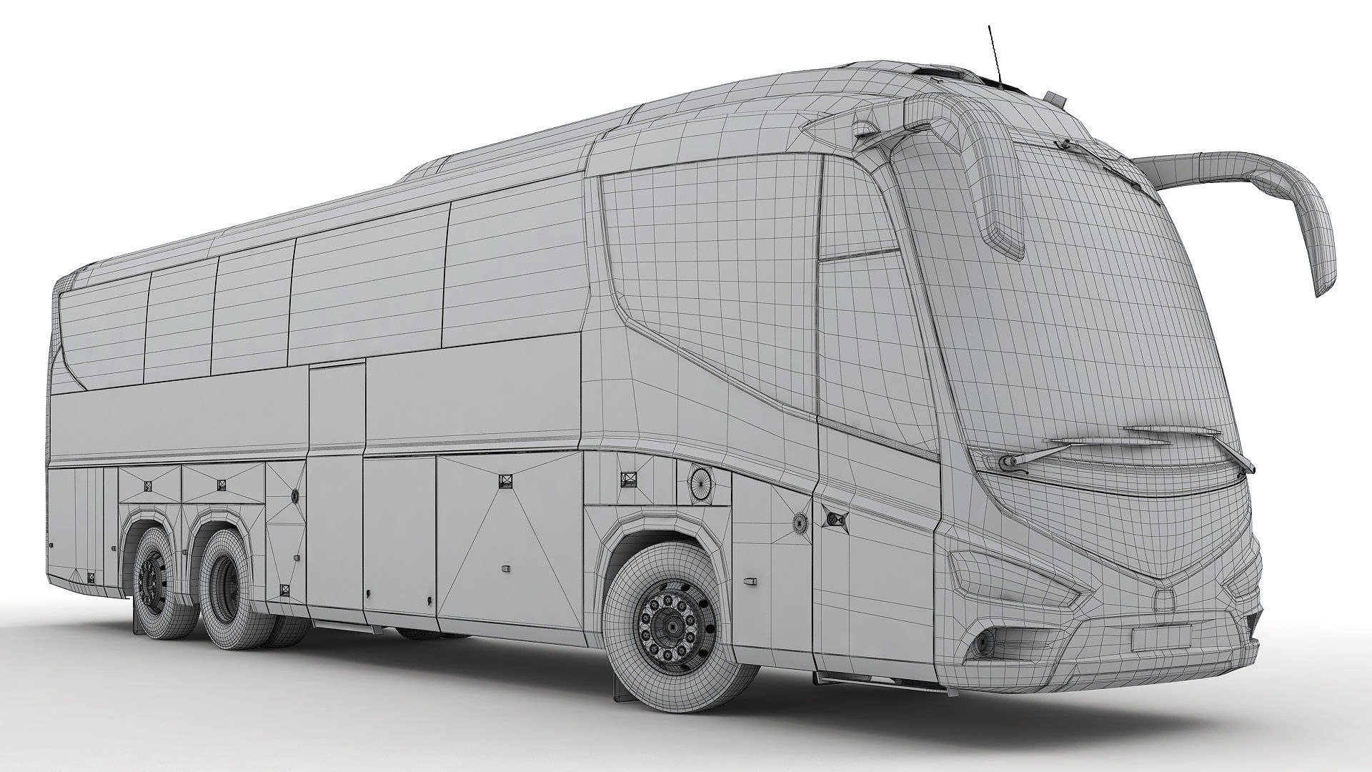 Tour Bus 6X2 3D model_22