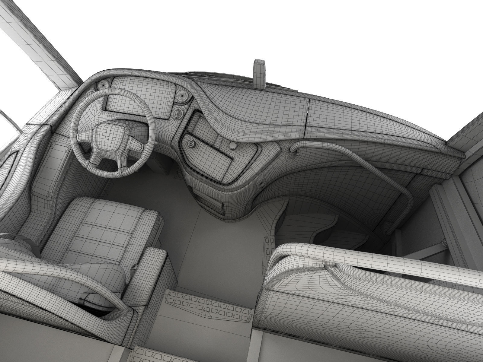 Tour Bus 6X2 3D model_27