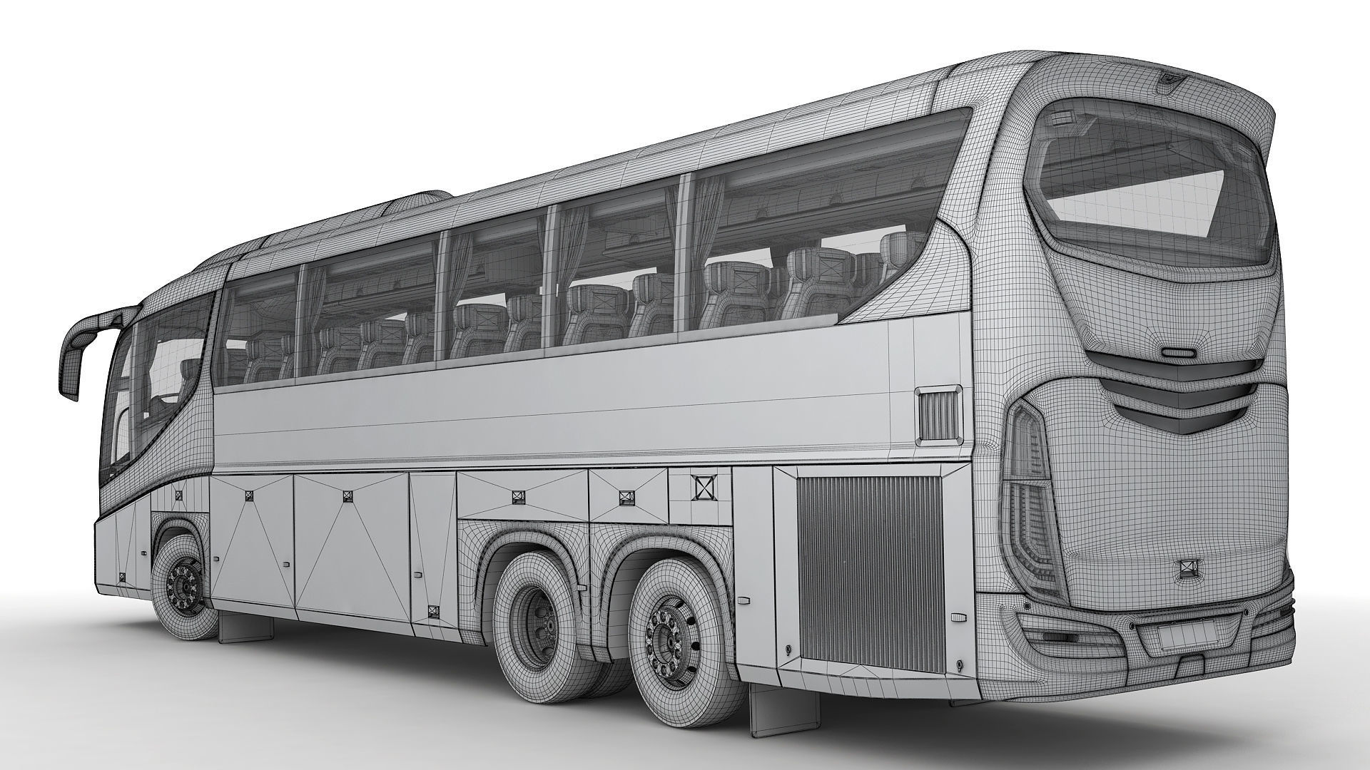 Tour Bus 6X2 3D model_25