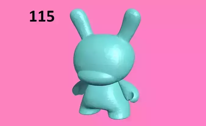 PACK115 bunny with number