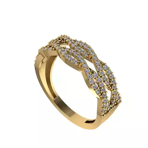 twist double Wedding Ring 