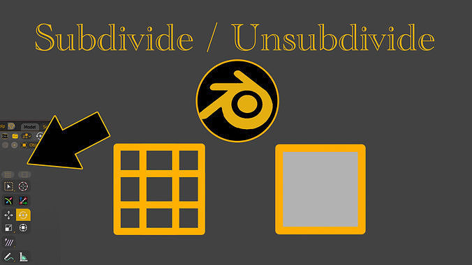 Subdivide addon for Blender 3D model