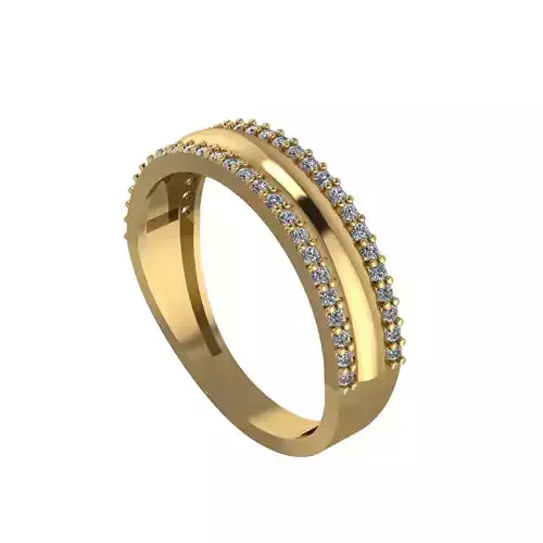 mirror center Wedding Ring 