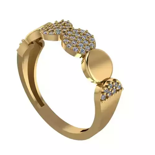 mirror circle Wedding Ring 