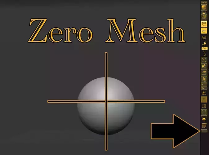 Zero addon for Zbrush 3D model