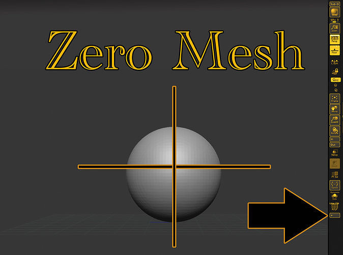 Zero addon for Zbrush 3D model