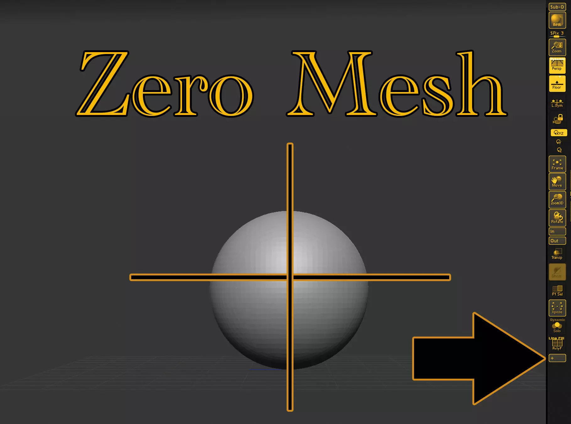 Zero addon for Zbrush 3D model_0
