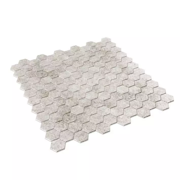 Hexagon Mosaic Tile 3D model_0