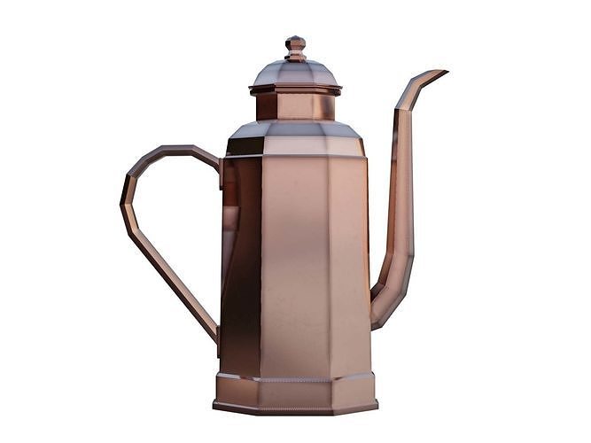 3D model Copper coffee pots VR / AR / lowpoly CGTrader