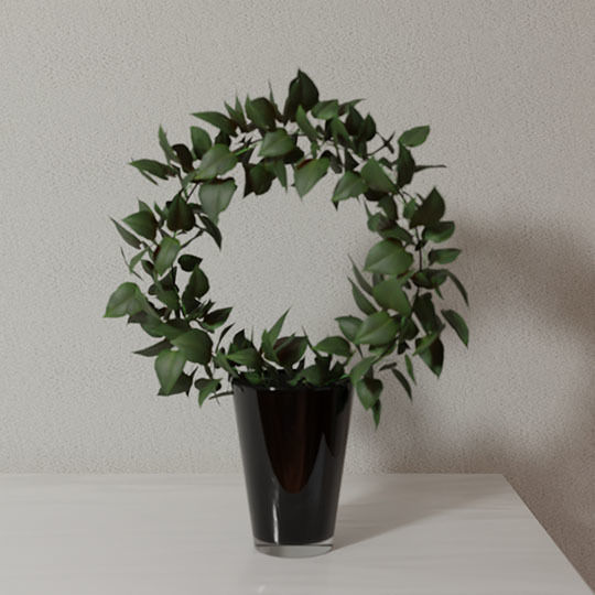 Decorated shelf 3D model_19