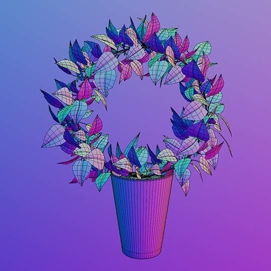 Decorated shelf 3D model_20