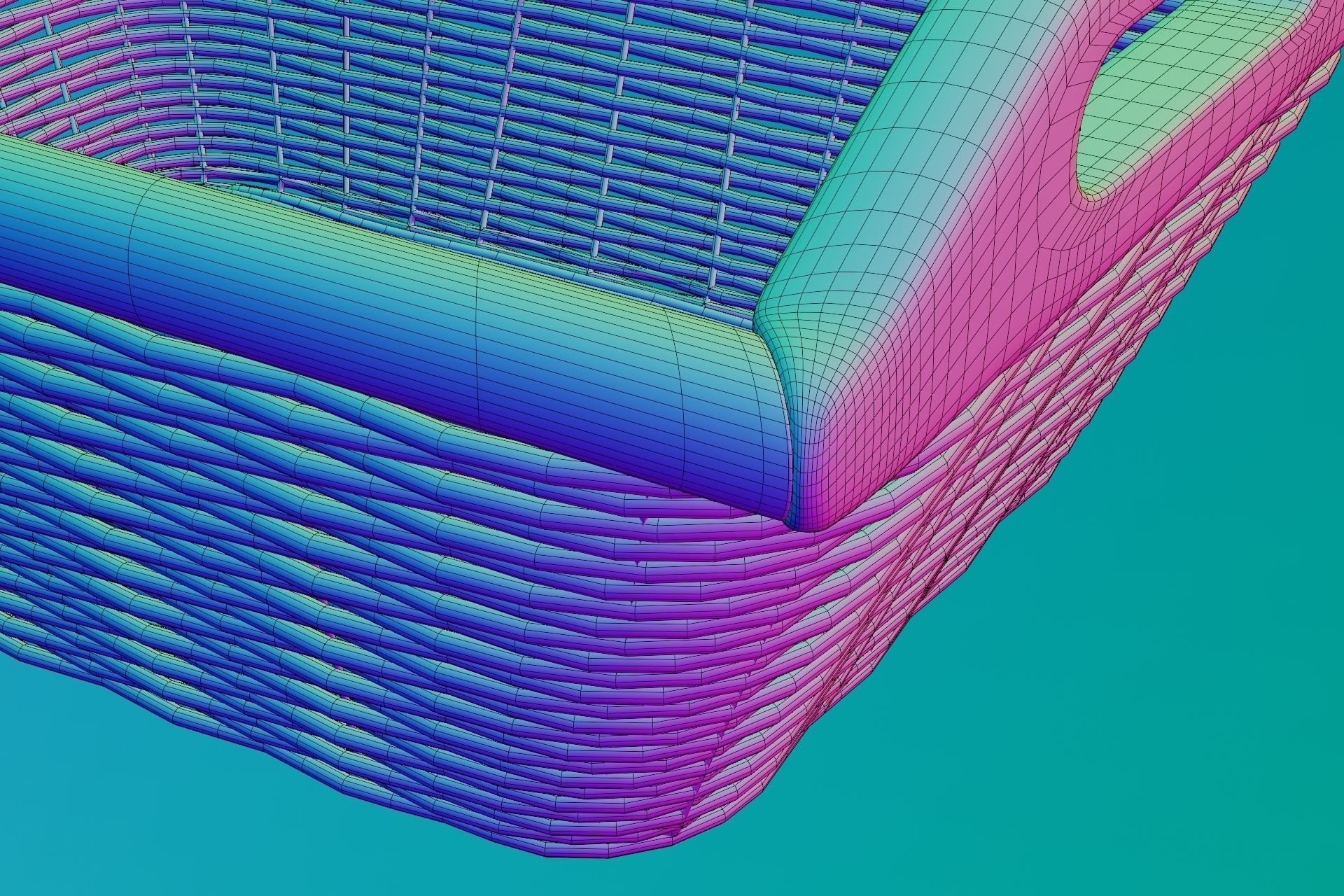 Decorated shelf 3D model_7